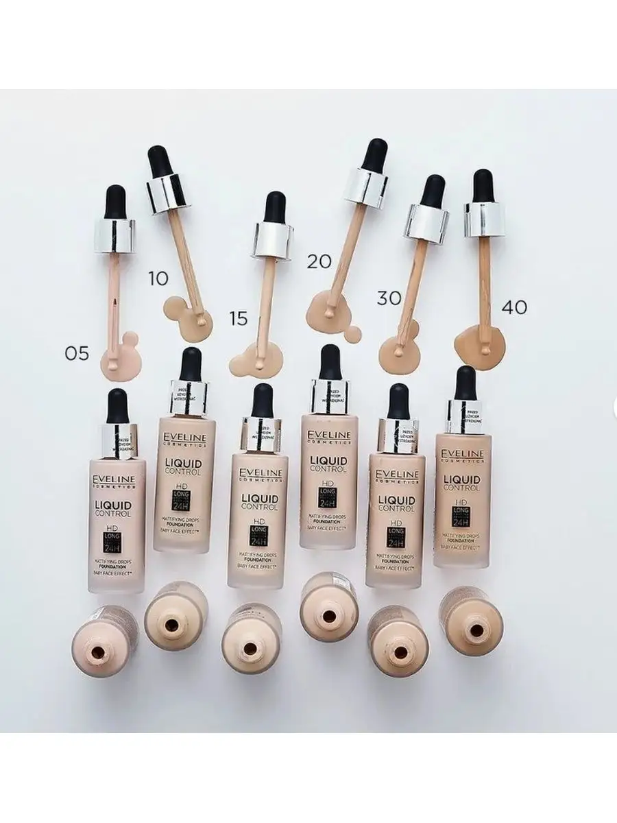 Тональную основу eveline liquid control. Тональная основа eveline инновационная жидкая 32мл liquid control №010-light beige.