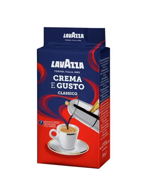 Lavazza Кофе молотый Crema e Gusto, 250 грамм