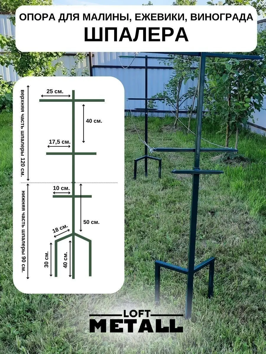 Шпалера для растений и кустарников Loft Metall 153903404 купить за 4 374 ₽  в интернет-магазине Wildberries
