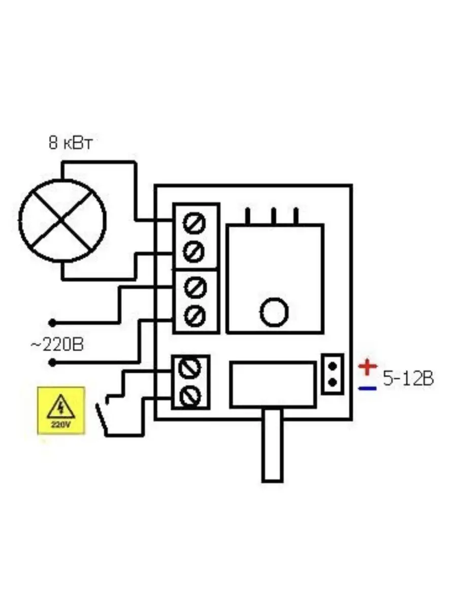 KIT MP246 Регулятор мощности 220В / 8 кВт (40А), МАСТЕР КИТ