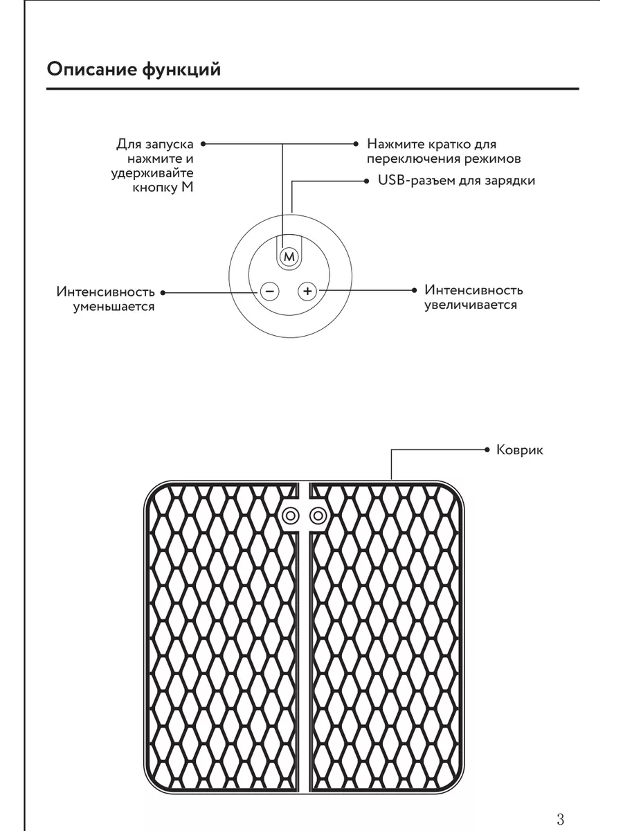 Массажер для ног электрический коврик EMS Xiaomi 153909403 купить за 445 ₽  в интернет-магазине Wildberries