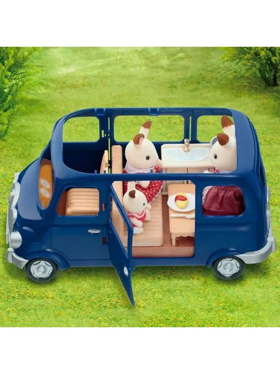 Набор Семейный автомобиль, 7 мест (2003) 5274 Sylvanian Families 153989321  купить за 3 874 ₽ в интернет-магазине Wildberries