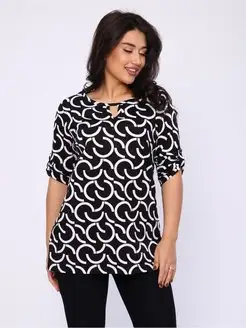 Туника женская больших размеров New Life jersey 154079509 купить за 324 ₽ в интернет-магазине Wildberries