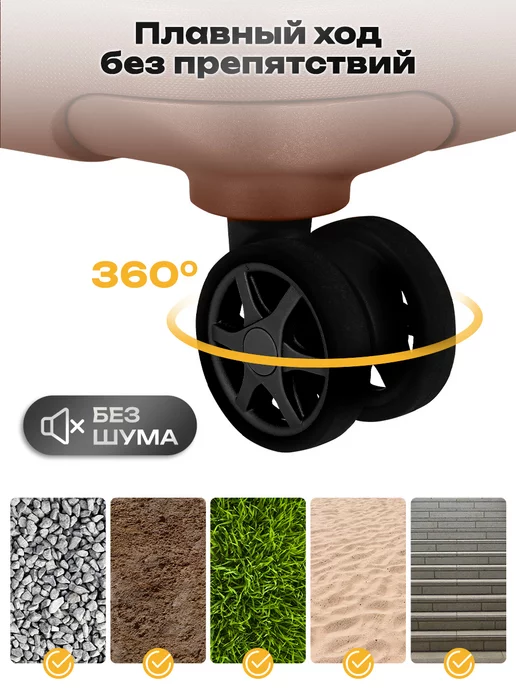 Classmark Чемодан на колесах маленький S дорожный, розовый, фото 4