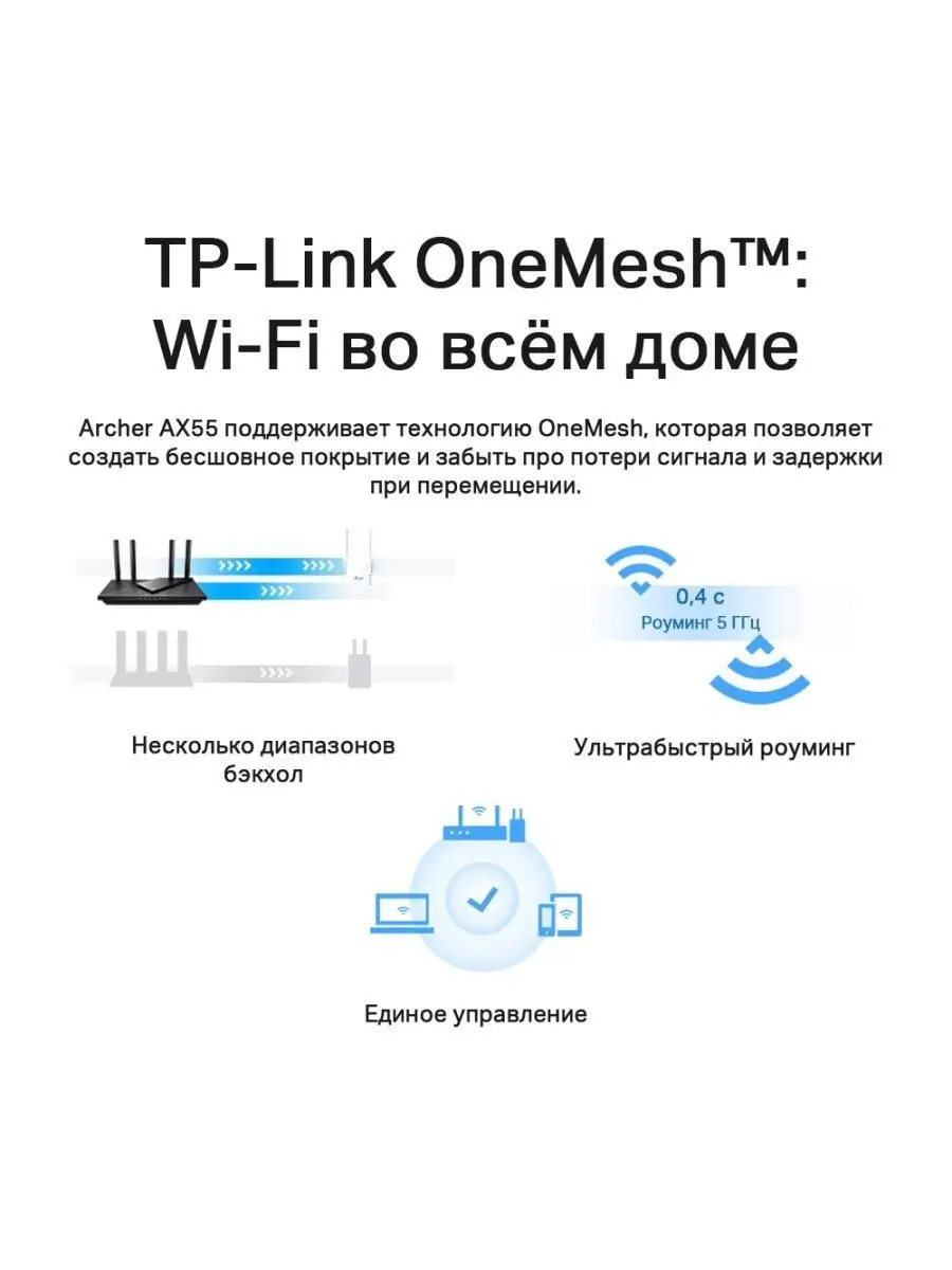 Роутер WiFi Archer AX55 AX3000 TP-Link 154208659 купить за 7 972 ₽ в  интернет-магазине Wildberries