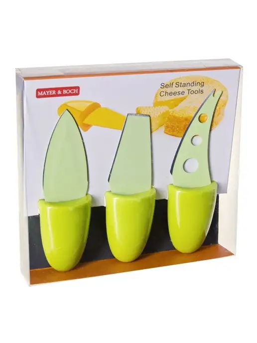 Профессиональные ножи для сыра набор 3 шт - фото 7