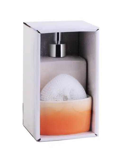 Дозатор для жидкого мыла керамика 380 мл - фото 5