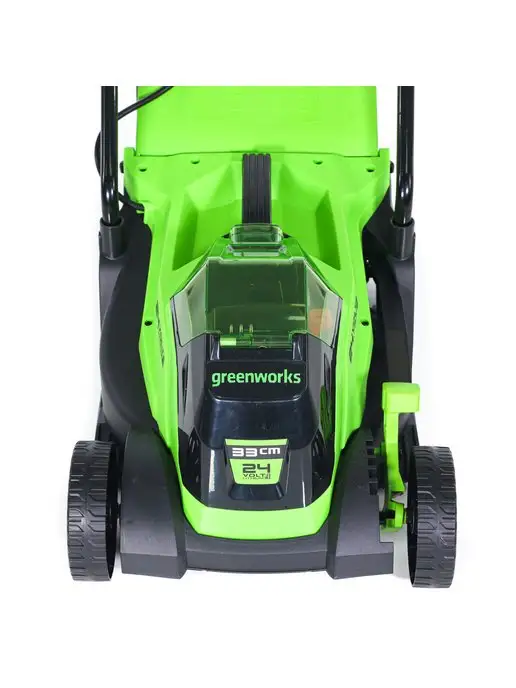 Greenworks Газонокосилка аккумуляторная 24V, 33 см, без АКБ и ЗУ, вариант, фото 7