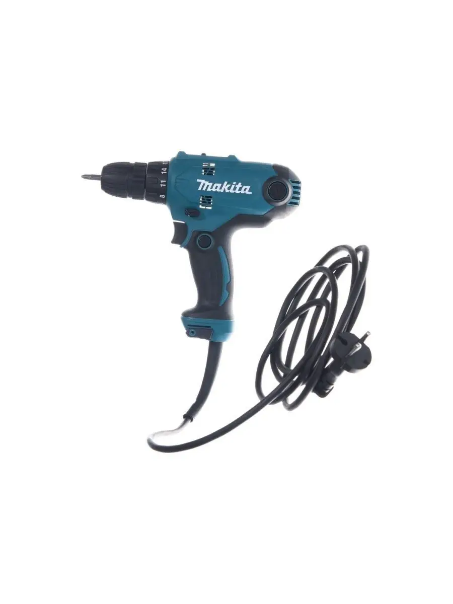 Дрель-шуруповерт сетевая Makita 6448, 320 Вт Magnet 154271541 купить за 5  688 ₽ в интернет-магазине Wildberries