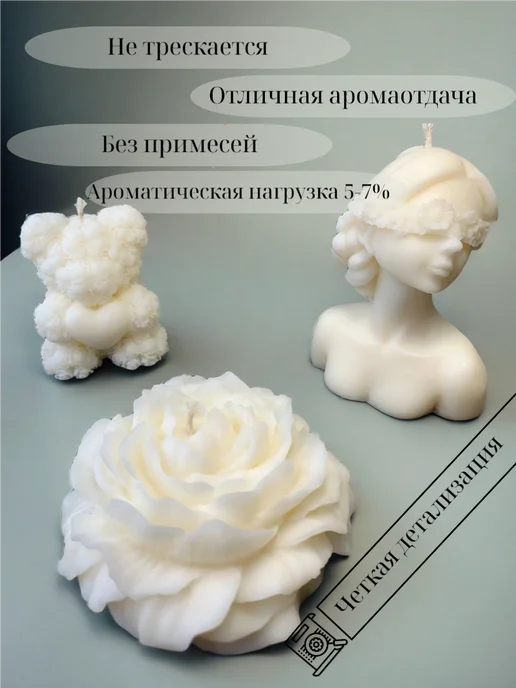 Mokkolety Соевый воск в гранулах для формовых свечей, 1 кг, 5 кг, фото 6