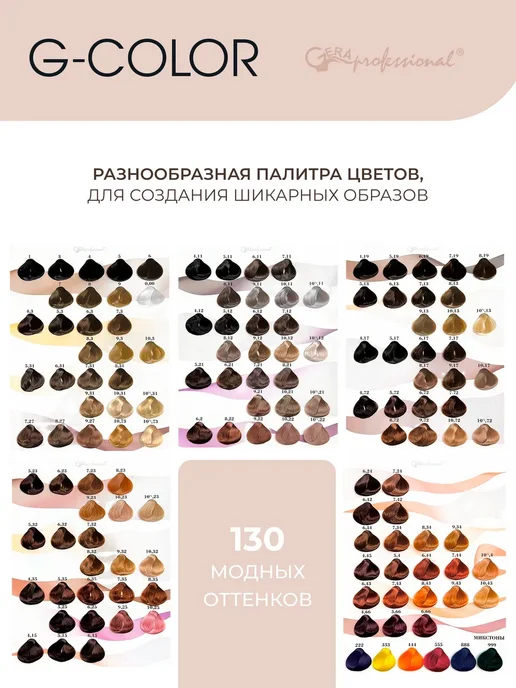 GERAPROFESSIONAL Краска для волос 6,11 без аммиака, 50 мл, фото 3