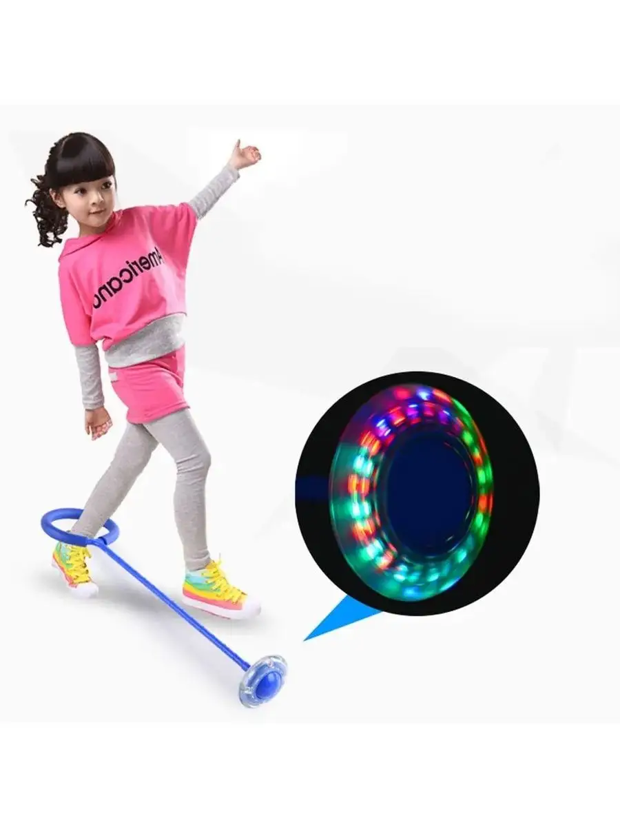 DELFINTOYS Нейроскакалка с LED подсветкой Скакалка на одну ногу