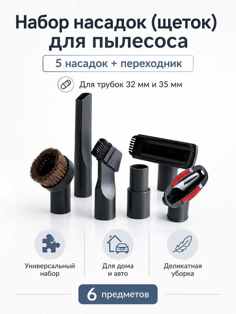 Набор насадок(щеток) для пылесоса Karcher
