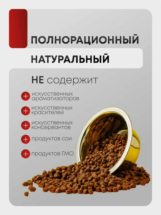 Сухой корм SIRIUS Рацион для собак, мясо, 15 кг, фото 6