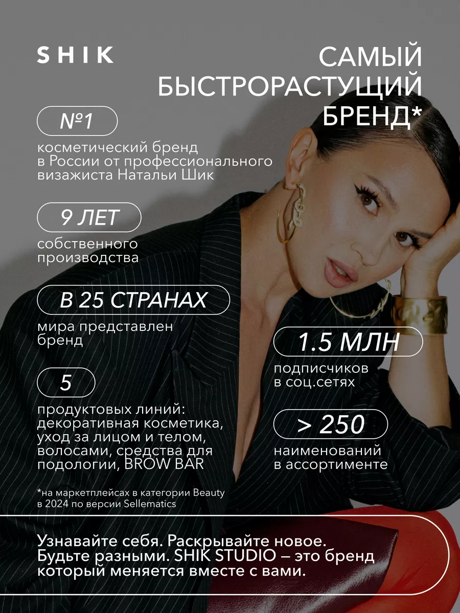 Кисть для пудры румян хайлайтера №1 SHIK cosmetics 154541661 купить за 2  767 ₽ в интернет-магазине Wildberries