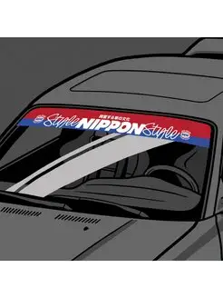 Наклейка на лобовое стекло Nippon style, JDM лобаш Resource Stickers 154624406 купить за 998 ₽ в интернет-магазине Wildberries