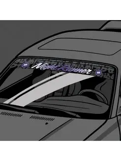 Наклейка на лобовое стекло Night runner, JDM лобаш Resource Stickers 154624409 купить за 1 091 ₽ в интернет-магазине Wildberries