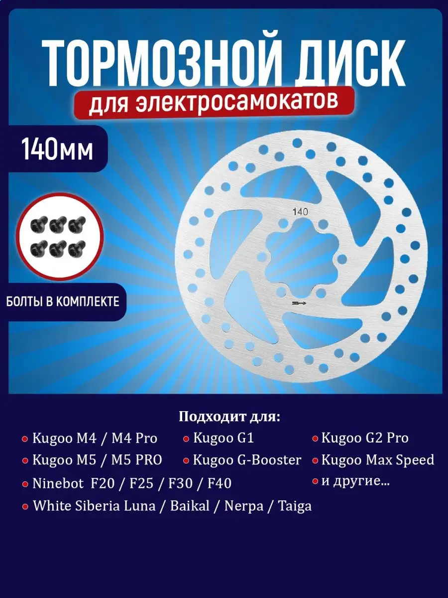Тормозной диск для электросамоката