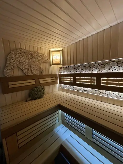 Банькофф Панно из можжевельника Медведь 100х50 см (на право), 100x50 см, фото 7