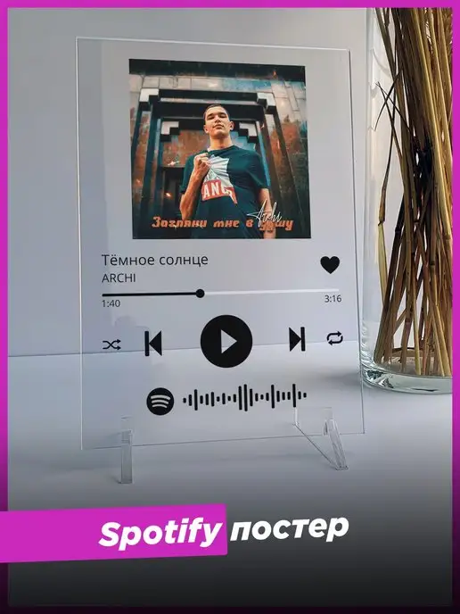 Spotify Poster Spotify постер ARCHI подарок подруге