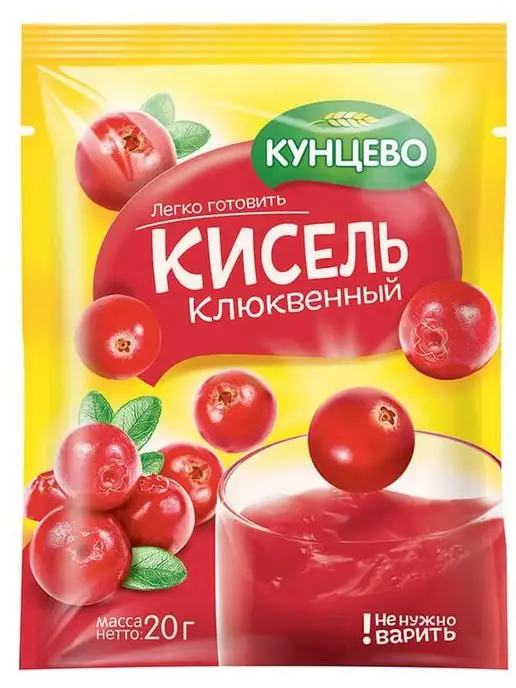 Кунцево Кисель "Клюквенный", 25гр.*30шт, 25 г, 30 шт, фото 2