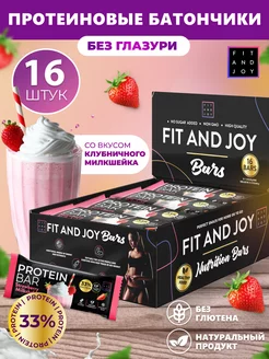 Протеиновые батончики диетические без сахара набор 16шт FIT AND JOY 154700194 купить за 575 ₽ в интернет-магазине Wildberries