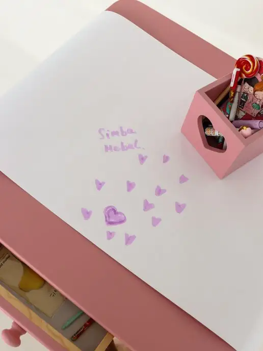 SIMBA LAND детская мебель Детский стол и стул растущий от года Forest Pink, розовый, фото 8