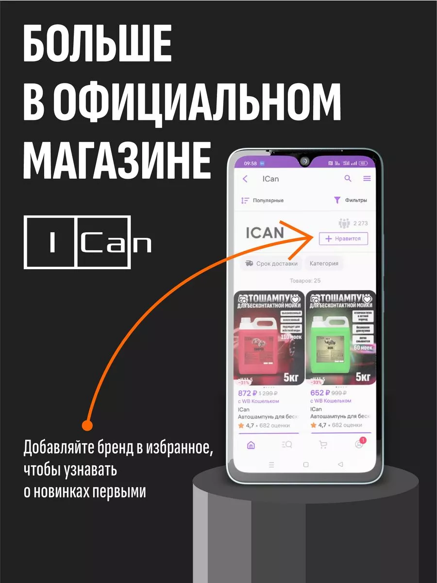 Автошампунь для ручной мойки автомобиля 5 кг HANDY ICan 154757293 купить за  609 ₽ в интернет-магазине Wildberries