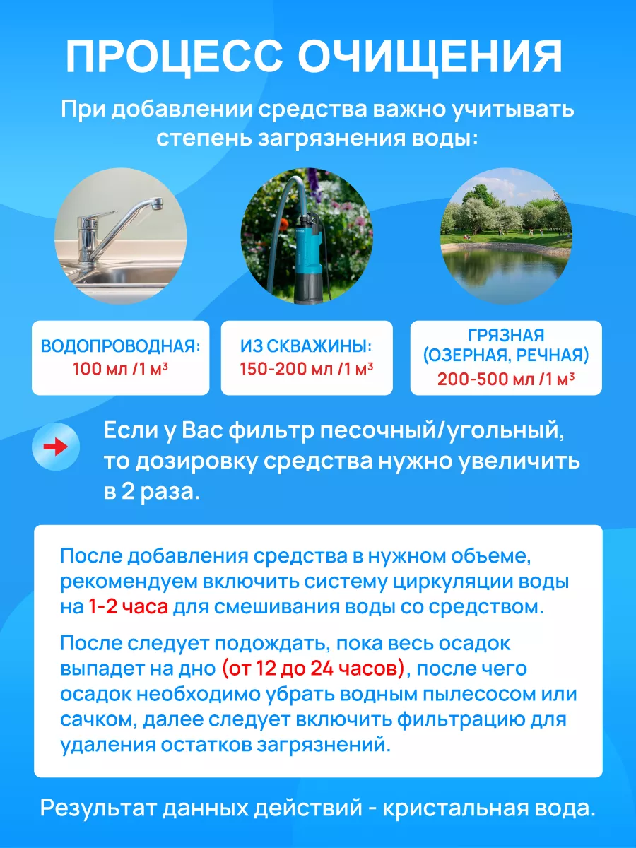 Химия для очистки воды в бассейне 5в1 5 литров УДачный бассейн 154757581  купить за 1 820 ₽ в интернет-магазине Wildberries