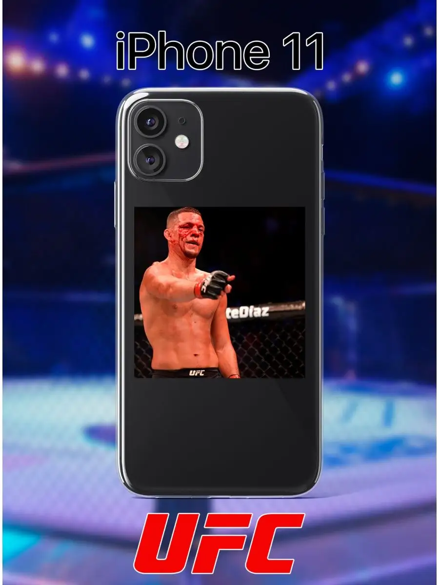 Чехол на iPhone 11 c принтом UFC, ЮФС QEIS 154799080 купить за 273 ₽ в  интернет-магазине Wildberries