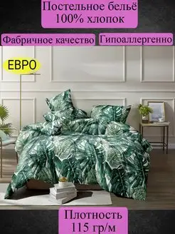 Постельное белье Евро Вальтери 154801517 купить за 3 080 ₽ в интернет-магазине Wildberries