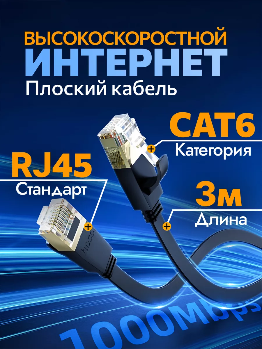 Интернет кабель 3 метра патчкорд