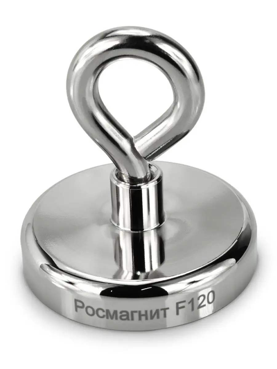 Поисковый Магнит Росмагнит Односторонний F120 с веревкой ГарантМагнит  154931411 купить в интернет-магазине