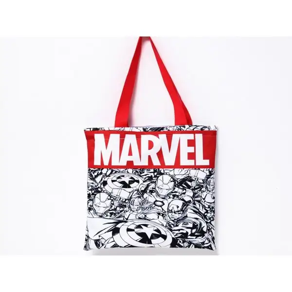Сумка текстильная MARVEL отдел без молнии без подклада белая