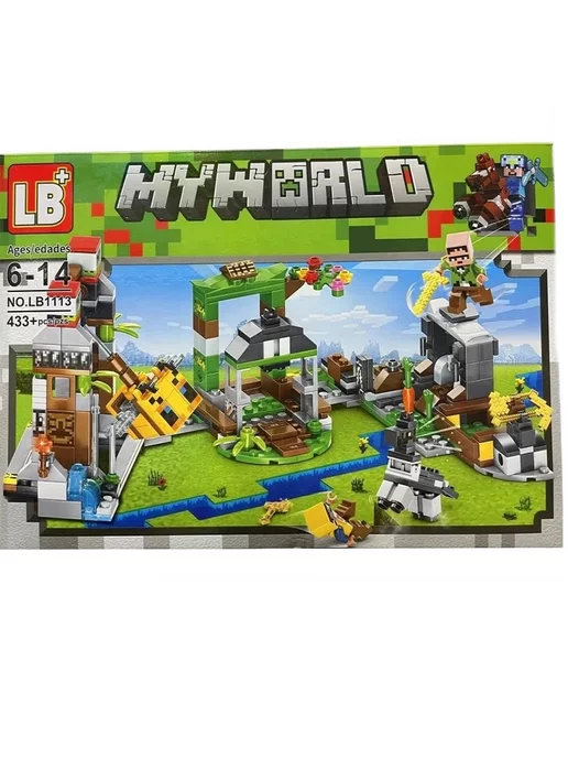 LEGO Конструктор Майнкрафт Нападение на ферму 433 детали 1113, черный