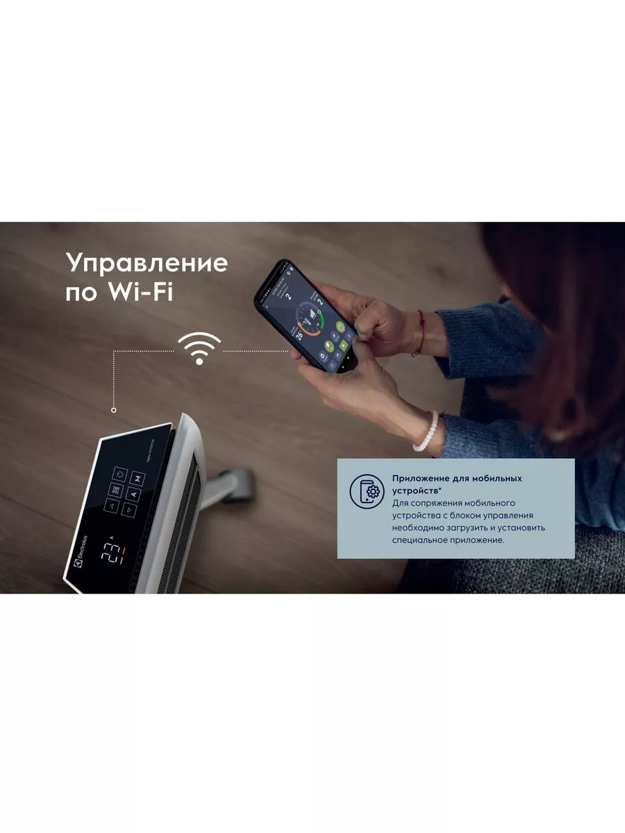 Электрический конвектор Electrolux Rapid ECH/R2500-TUE4 WIFI Electrolux  155001799 купить за 10 477 ? в интернет-магазине Wildberries