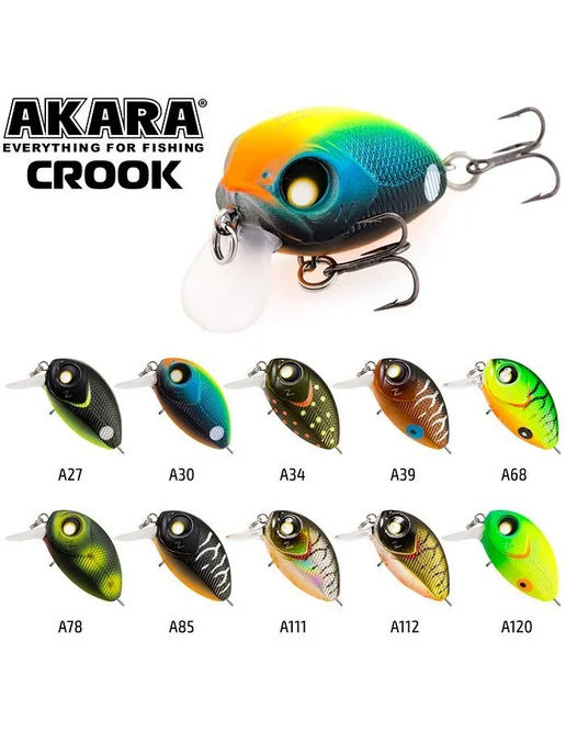 Akara Воблер Crook 35F 6 гр. A30, 6 г, фото 2