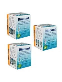 Тест-полоски Диаконт №50 - 3 упаковки Diacont 155013254 купить за 1 960 ₽ в интернет-магазине Wildberries