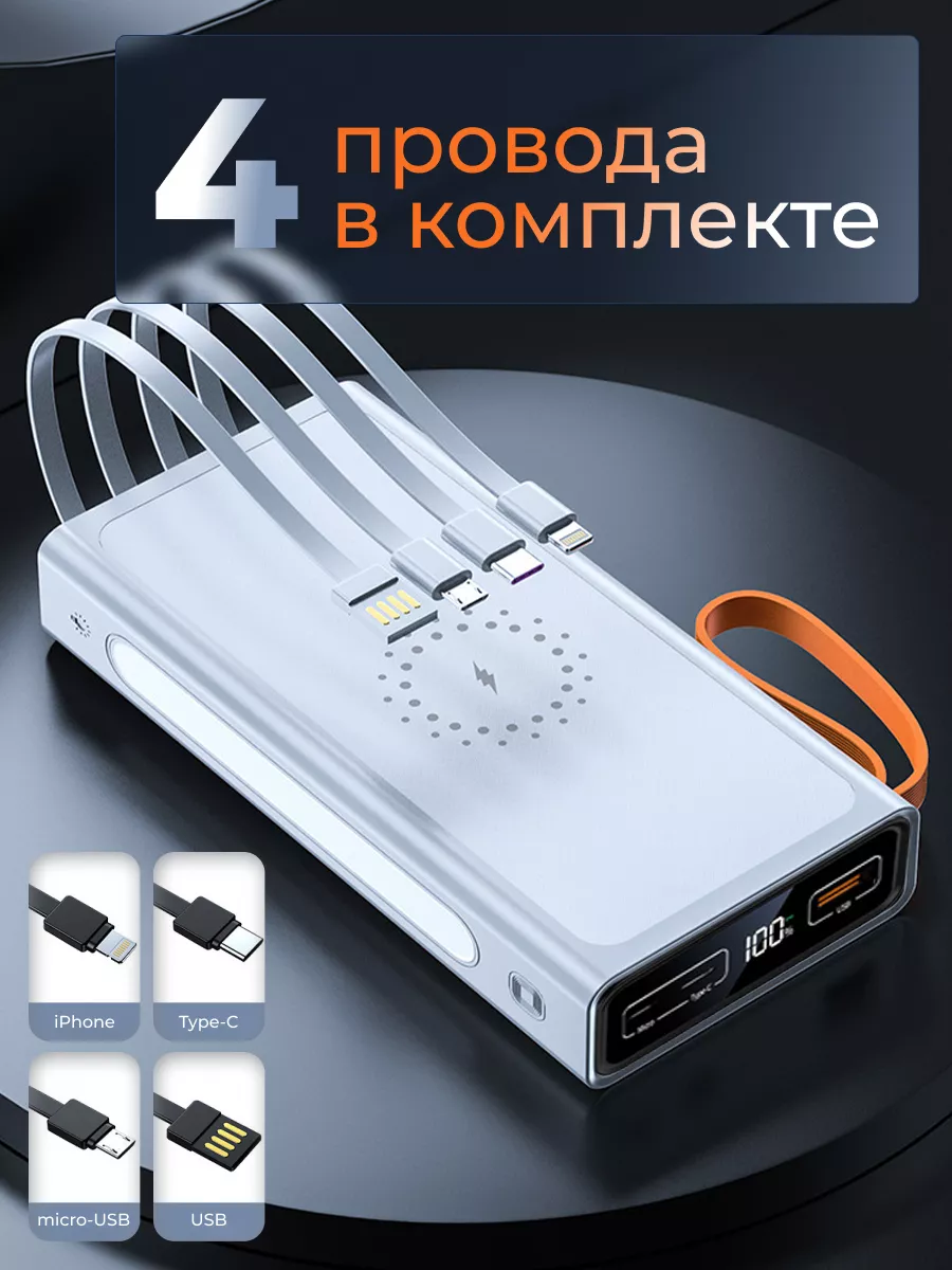 Повербанк для телефона с быстрой зарядкой AMPortable 155183507 купить за  901 ₽ в интернет-магазине Wildberries