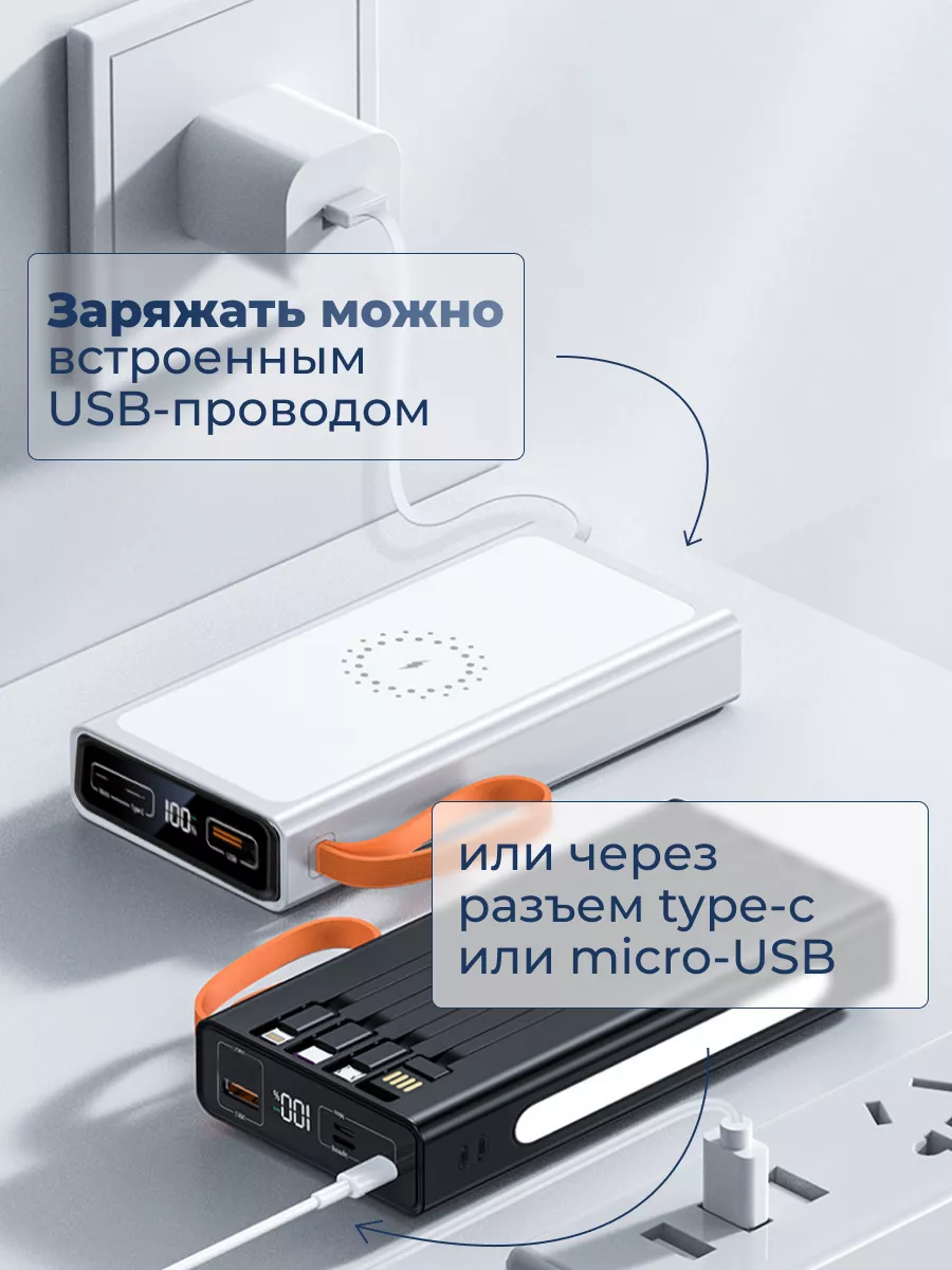 Повербанк для телефона с быстрой зарядкой AMPortable 155183507 купить за  901 ₽ в интернет-магазине Wildberries