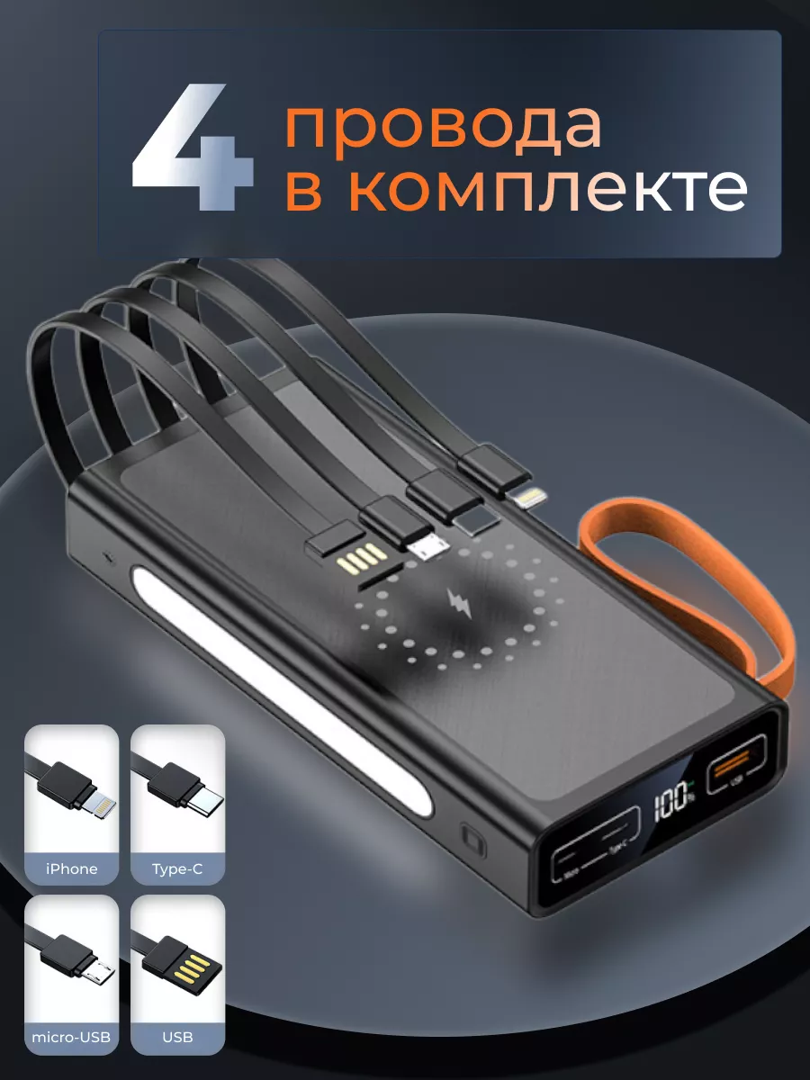 Повербанк для телефона с быстрой зарядкой AMPortable 155183508 купить за  949 ₽ в интернет-магазине Wildberries