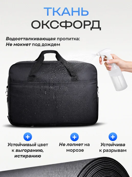 55х40х20 Сумка 55*40*20 дорожная ручная кладь на чемодан в самолет, 40x20, фото 5