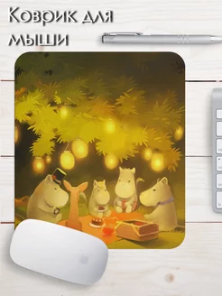 Коврик для мыши муми тролли аниме мультфильм бегемоты Auplex 155222812 купить за 320 ₽ в интернет-магазине Wildberries