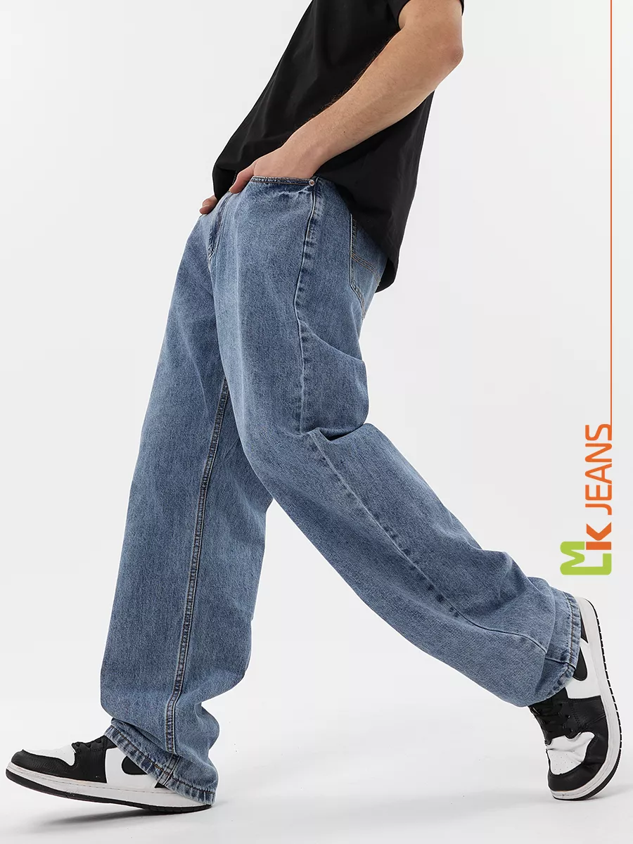 Широкие джинсы прямые MKJeans 155226008 купить за 2 787 ₽ в  интернет-магазине Wildberries