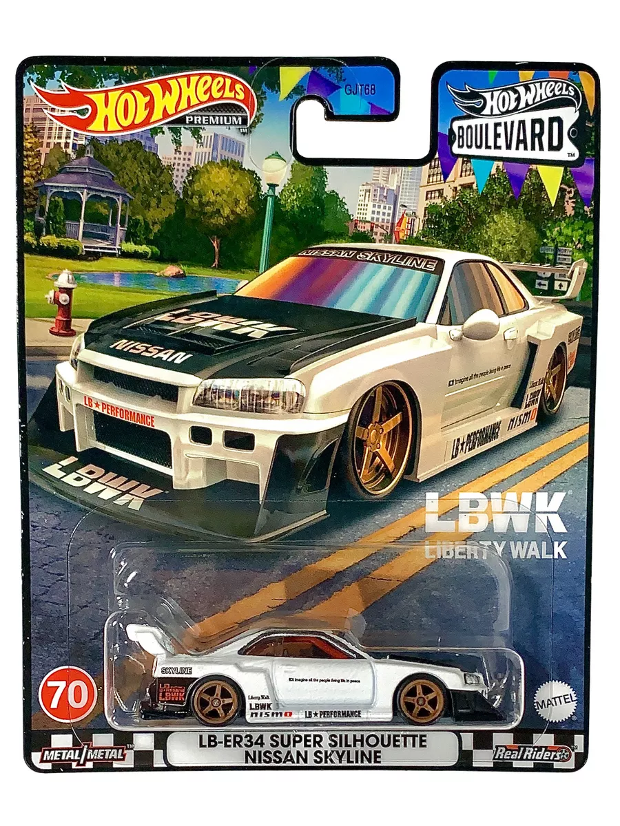 Машинка Hot Wheels Premium LB-ER34 Nissan Skyline Hot Wheels 155232037  купить в интернет-магазине Wildberries