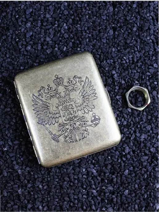 L&M Shop Металлический портсигар для сигарет в подарочной коробке, желтый, фото 7
