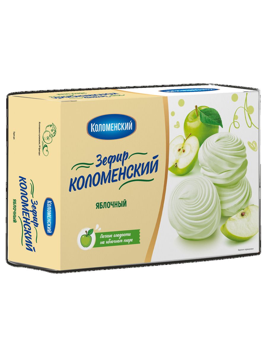 Зефир со вкусом яблока 250 гр. Коломенское 155246488 купить за 125 ₽ в  интернет-магазине Wildberries