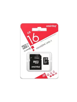 Карта памяти (Micro sd) SDHC 16GB Smartbuy 155288627 купить за 293 ₽ в интернет-магазине Wildberries