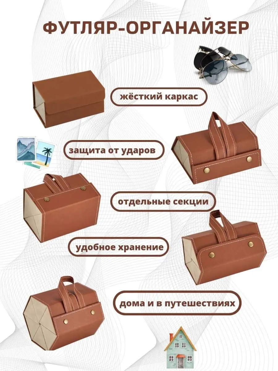 Футляр-органайзер для 5 очков NIT Perfect Goods 155289539 купить за 1 426 ₽  в интернет-магазине Wildberries