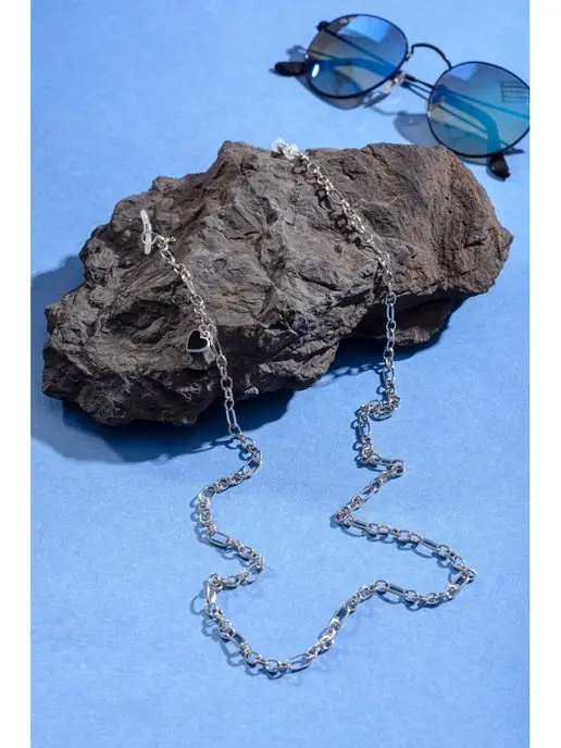 Eyeglass chain Цепочка для очков, черный, фото 4